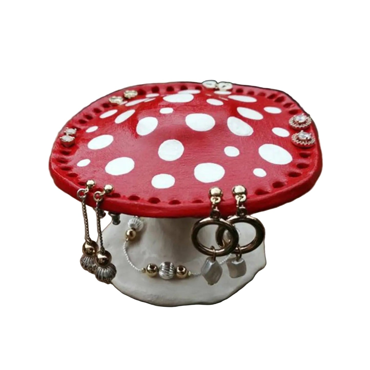 Mushroom jewellery holder