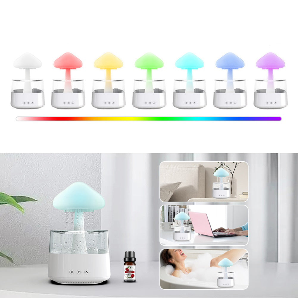 Mushroom raindrop humidifier