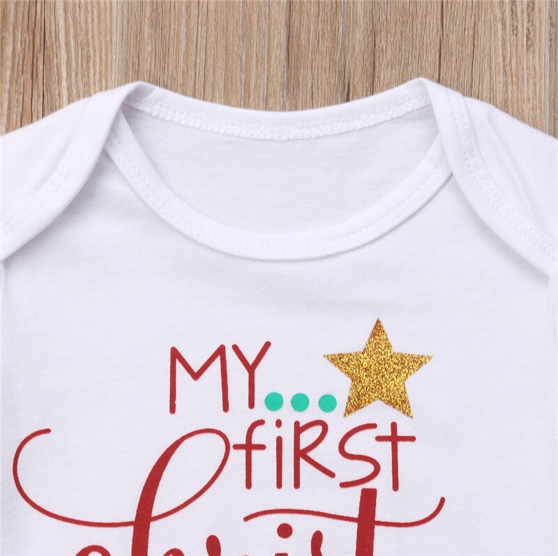 My First Christmas Baby Romper
