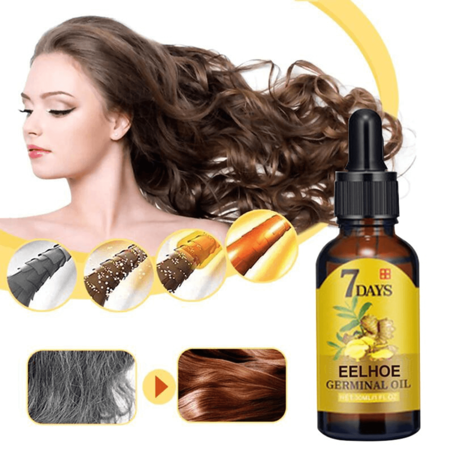 Natural Ginger Hair Growth Oil