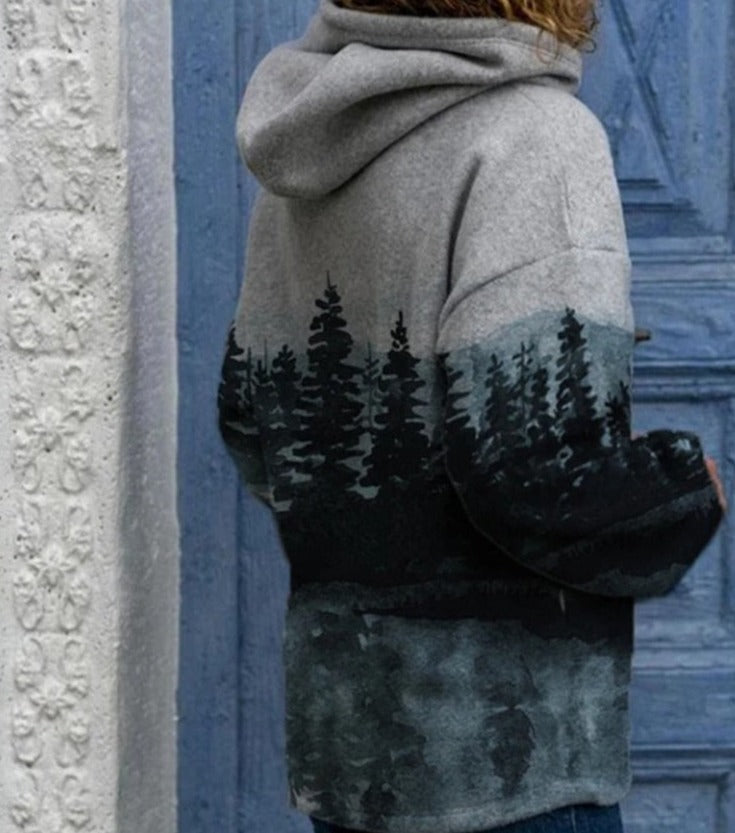 Natural Mountain Printed Sweatshirt
