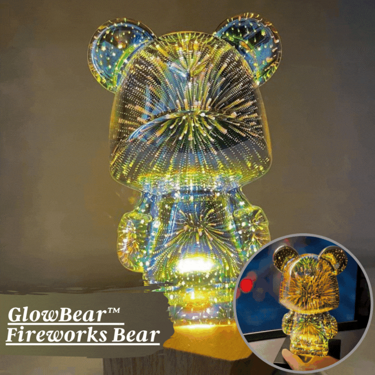 Night light Multicolour Teddybear 3D Effect LED