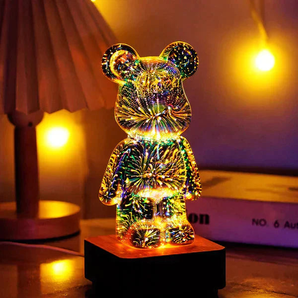 Night light Multicolour Teddybear 3D Effect LED