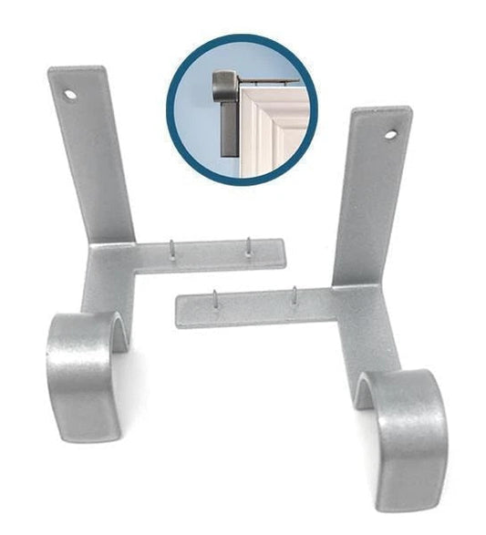 No Drill Curtain Rod Brackets