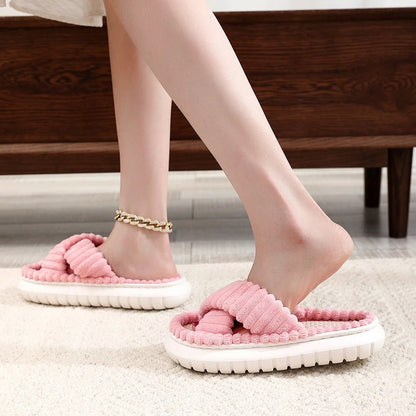 Non-slip bath slippers with open toe