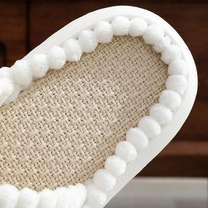 Non-slip bath slippers with open toe