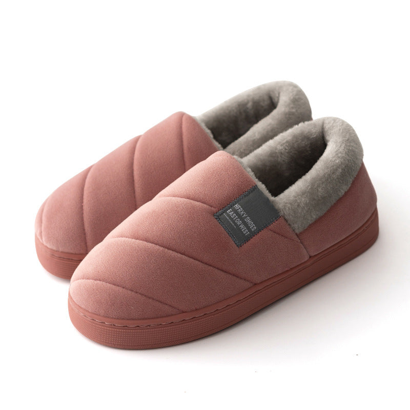 Non-slip furry slippers for men