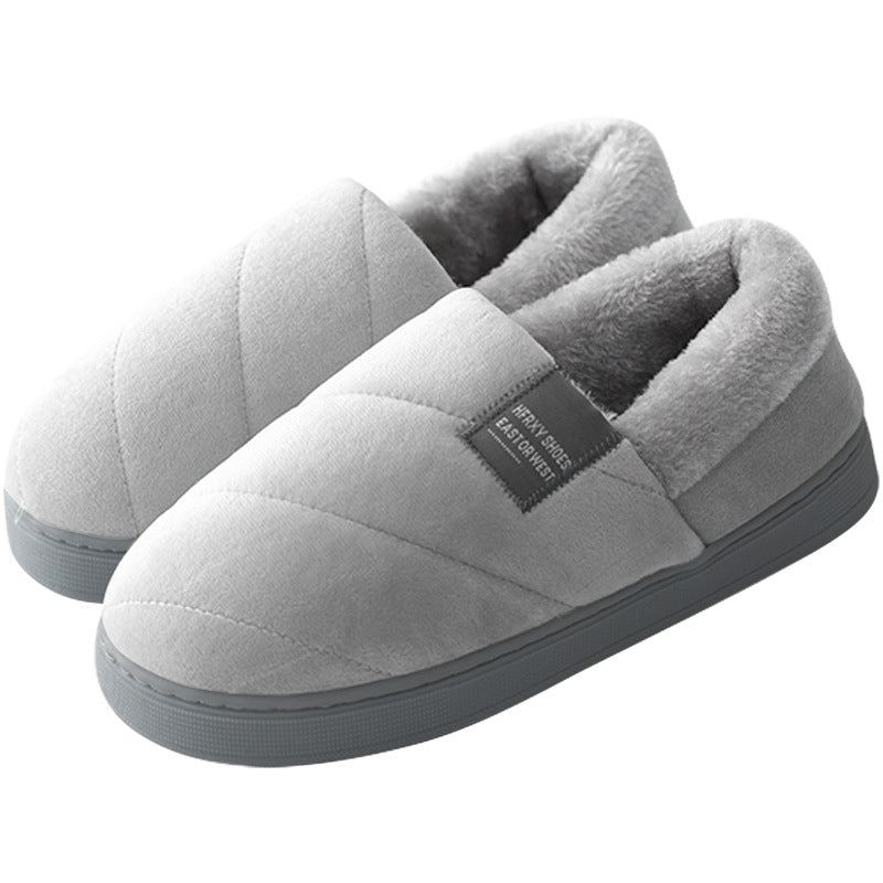 Non-slip furry slippers for men