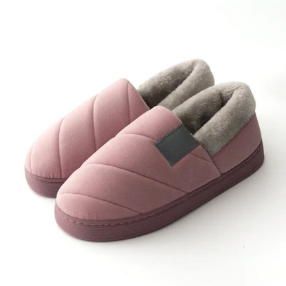 Non-slip furry slippers for men