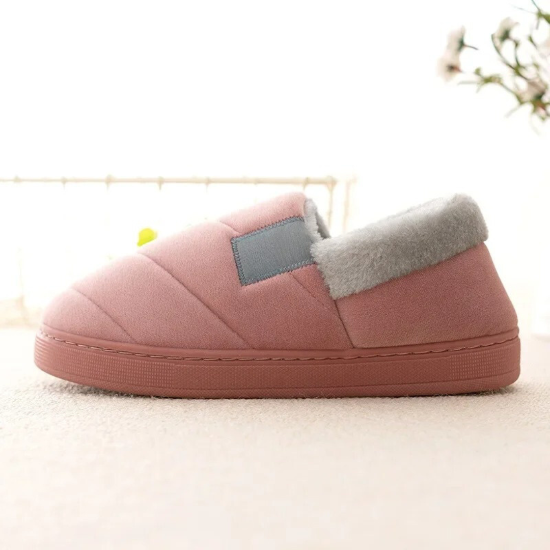 Non-slip furry slippers for men