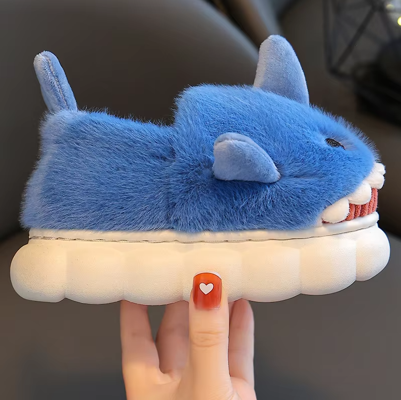 Non-slip shark slipper for children