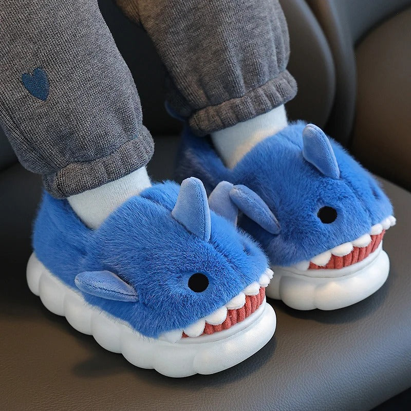 Non-slip shark slipper for children