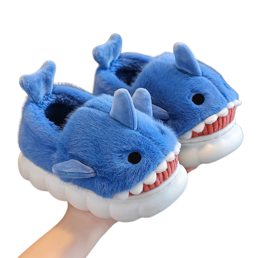 Non-slip shark slipper for children