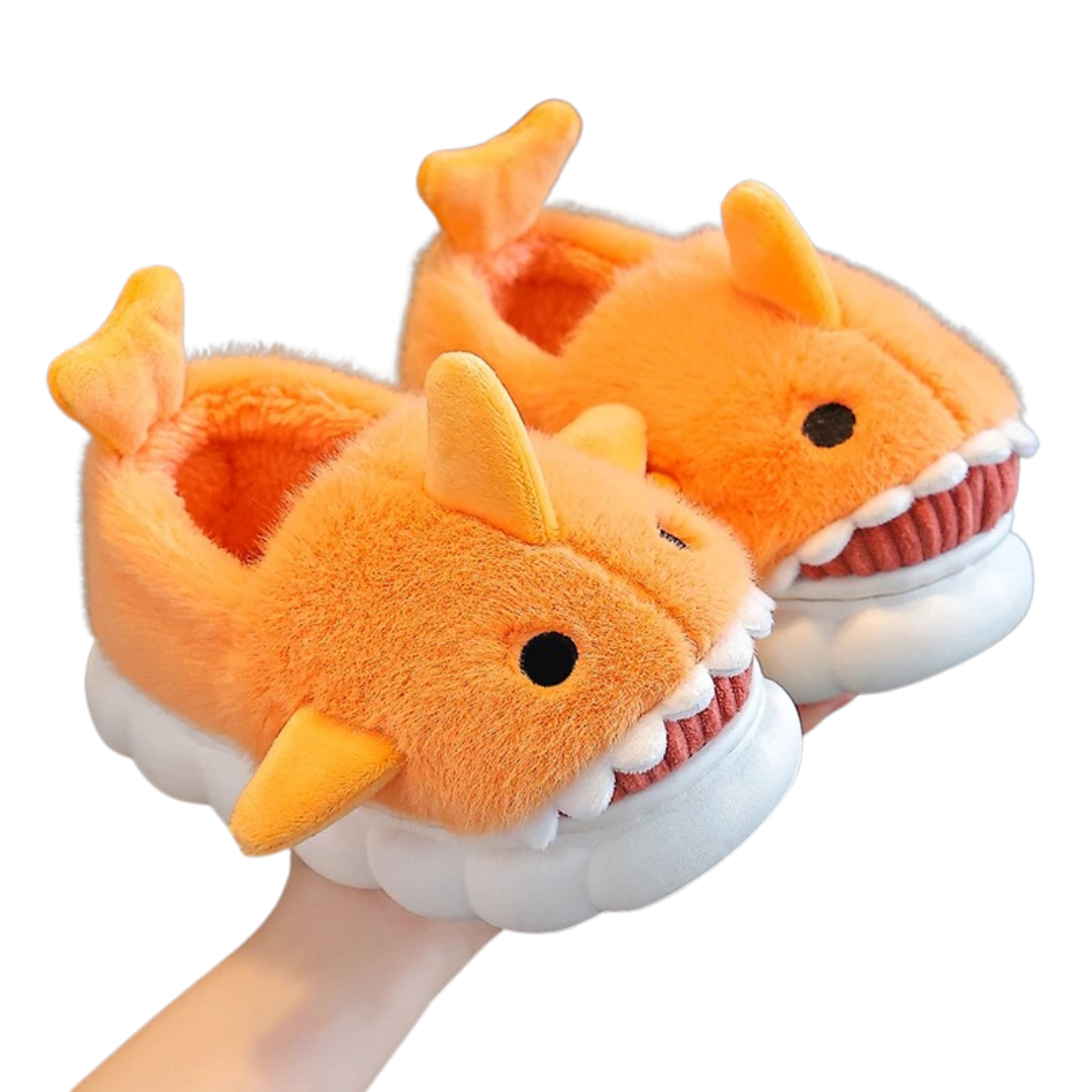 Non-slip shark slipper for children