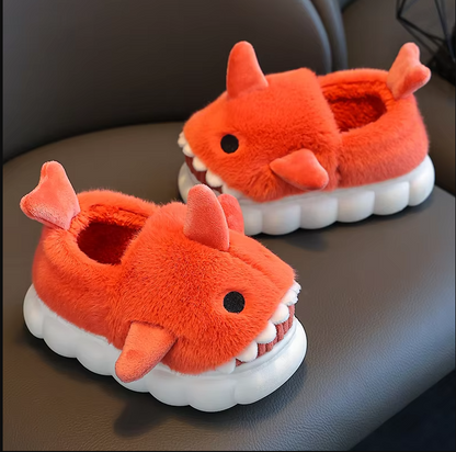 Non-slip shark slipper for children