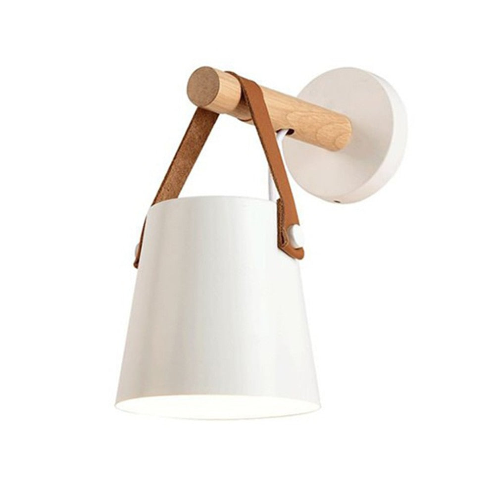 Nordic Wooden Wall Lamp