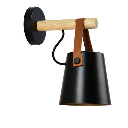 Nordic Wooden Wall Lamp