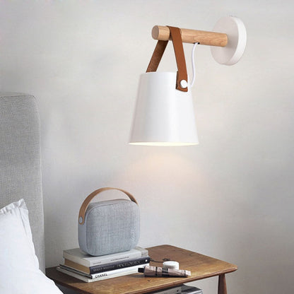Nordic Wooden Wall Lamp