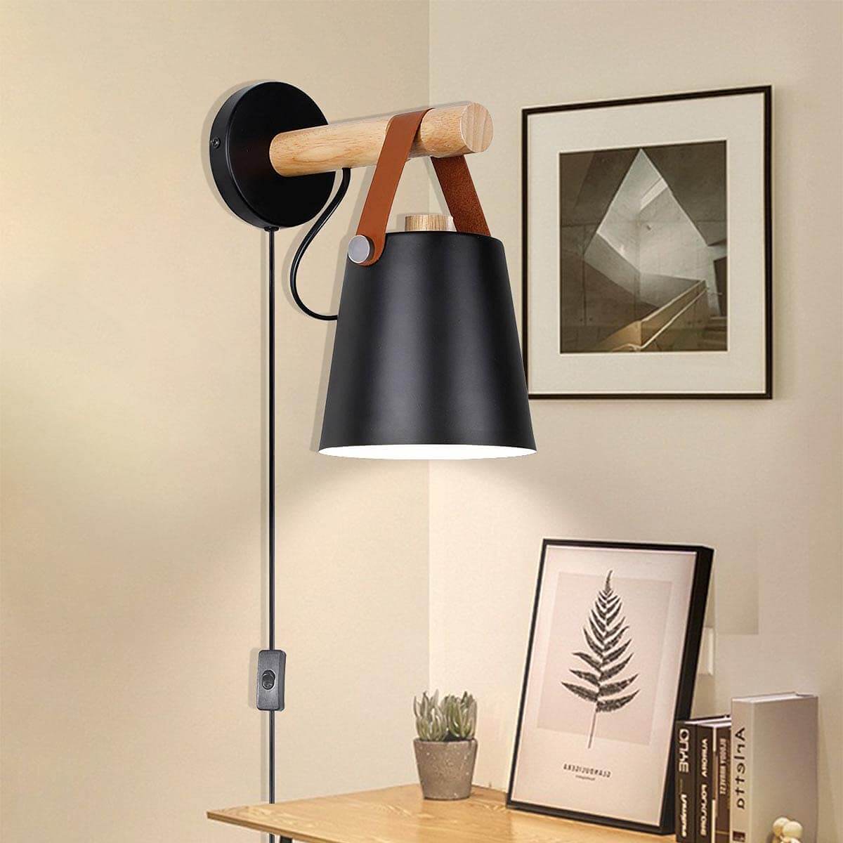 Nordic Wooden Wall Lamp