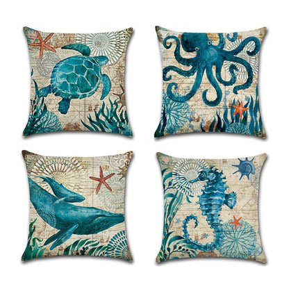 Ocean Themed Printed Cushion Covers