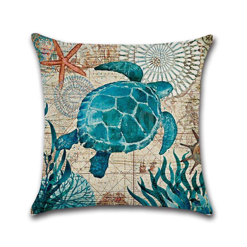 Ocean Themed Printed Cushion Covers