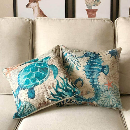 Ocean Themed Printed Cushion Covers