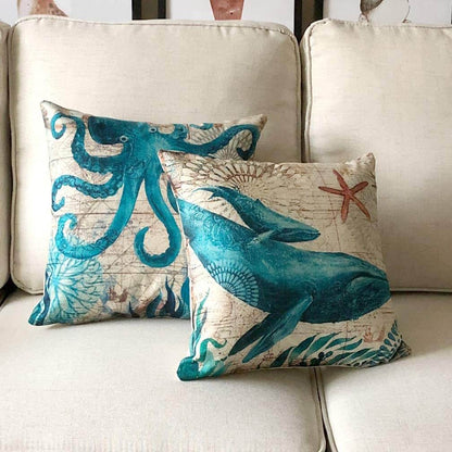 Ocean Themed Printed Cushion Covers