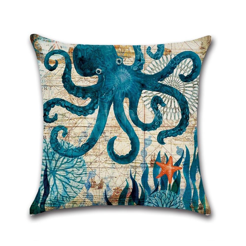 Ocean Themed Printed Cushion Covers
