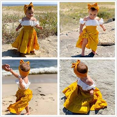 Off Shoulder Crop Top & Ruffle Skirt Set