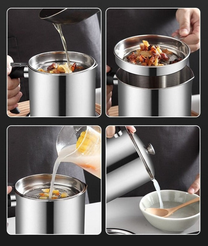 Oil filter pot