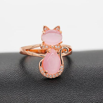 Opal Cat Ring