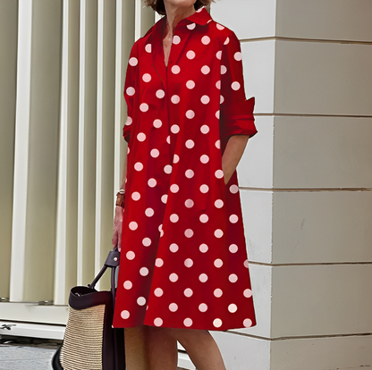 Oversized Black Shirt Dress for Women