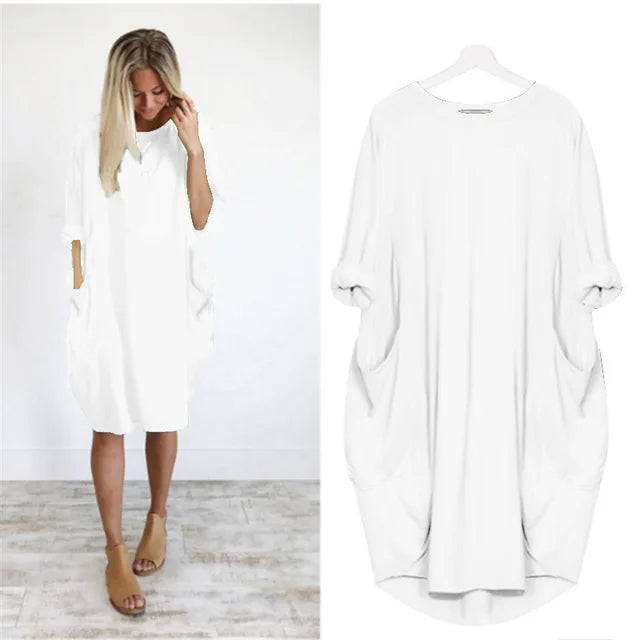 Oversized Dress with Pocket Details for Women