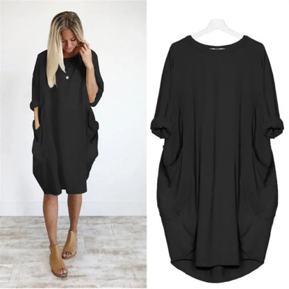 Oversized Dress with Pocket Details for Women
