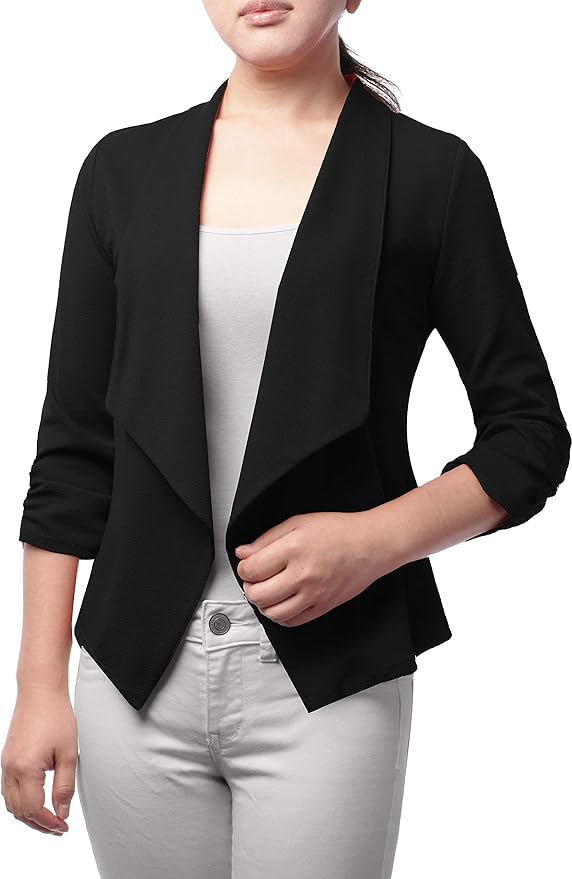 Oversized open blazer for women