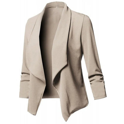 Oversized open blazer for women