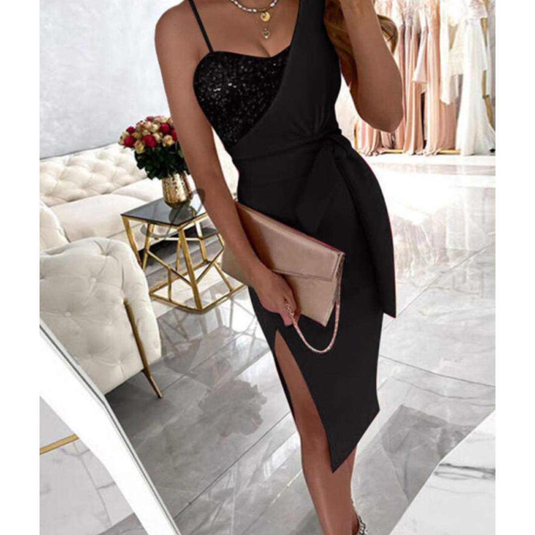 Party Dress Ladies Glamorous Flattering Fit Luxury Fabric