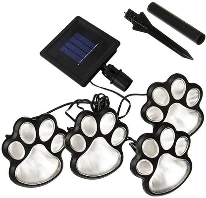 Paw Print Solar-powered lights