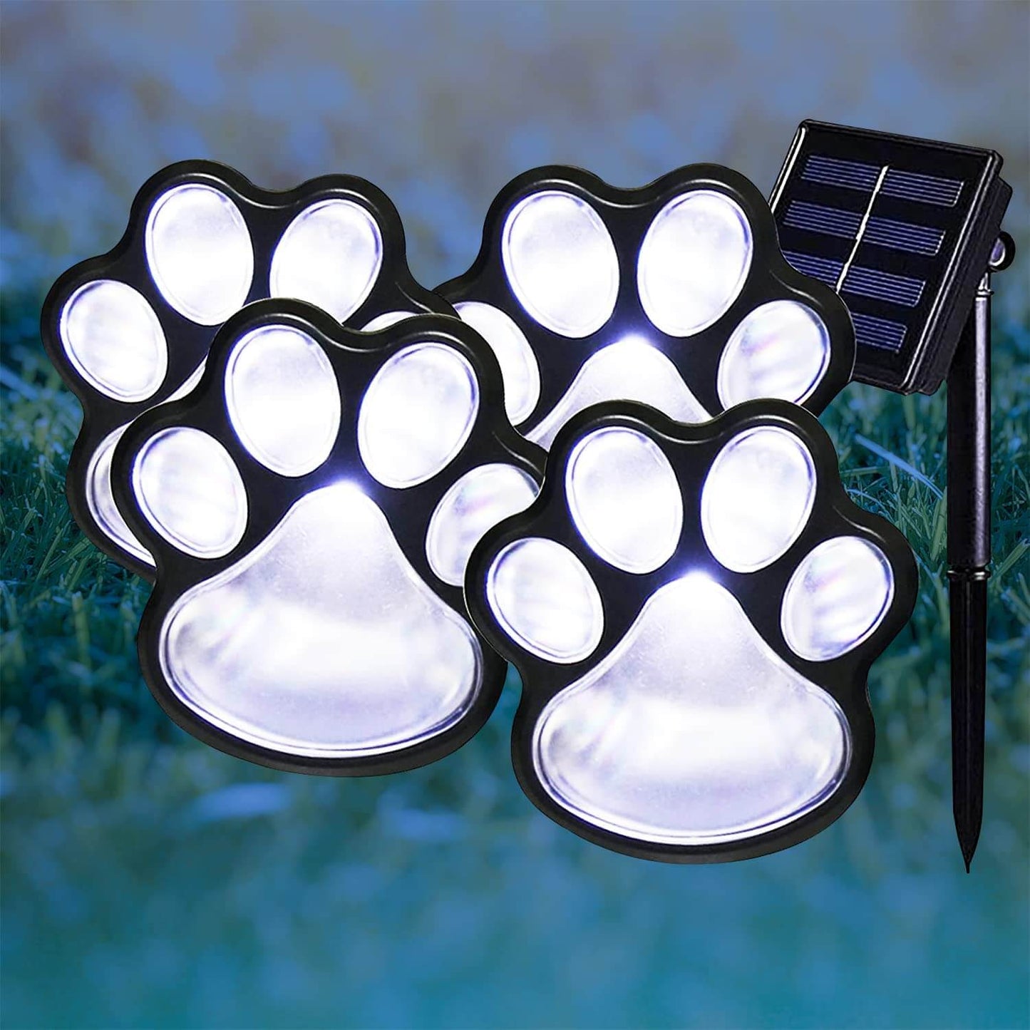 Paw Print Solar-powered lights