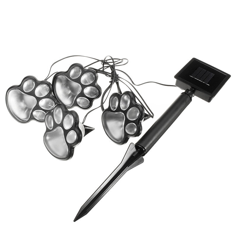 Paw Print Solar-powered lights