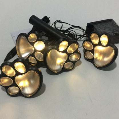 Paw Print Solar-powered lights