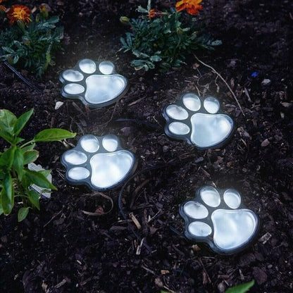 Paw Print Solar-powered lights