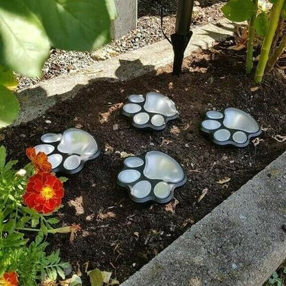 Paw Print Solar-powered lights