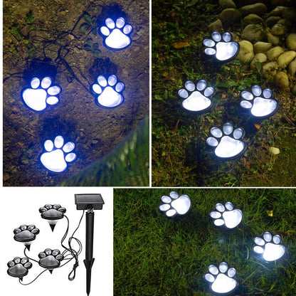 Paw Print Solar-powered lights