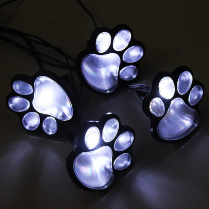 Paw Print Solar-powered lights
