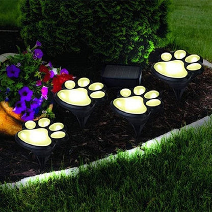 Paw Print Solar-powered lights