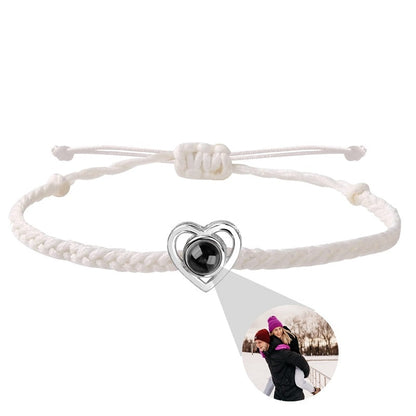 Photo projection Heart Bracelet