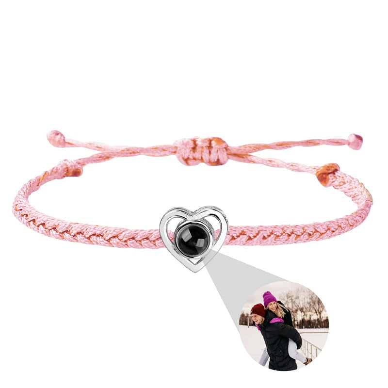 Photo projection Heart Bracelet