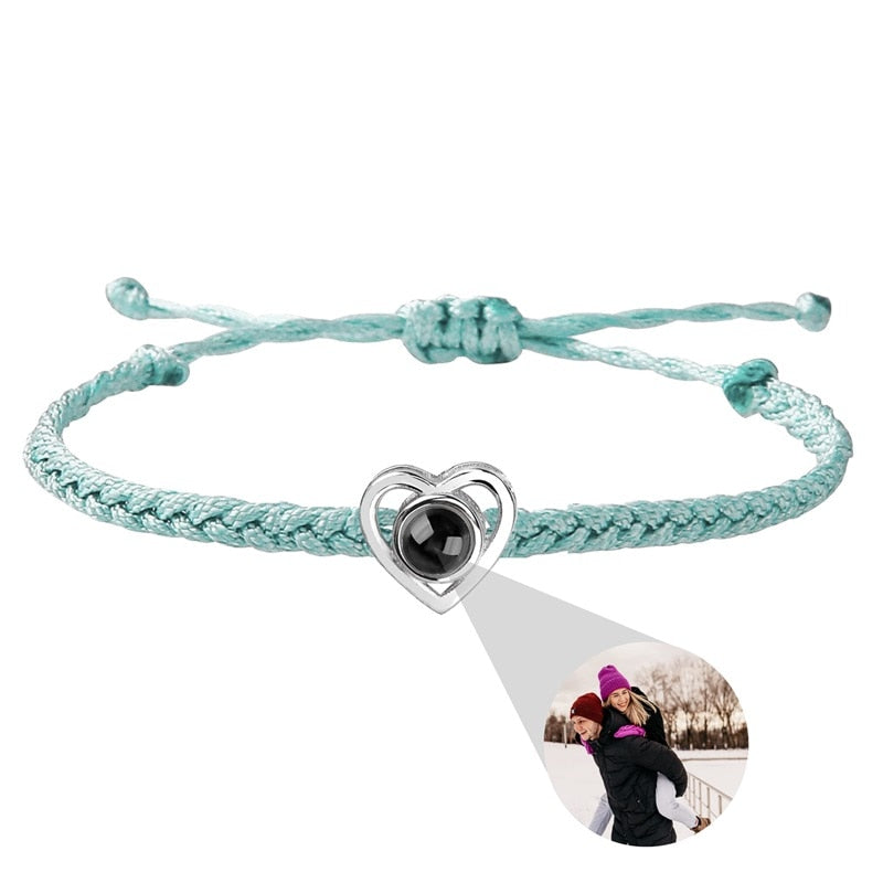 Photo projection Heart Bracelet
