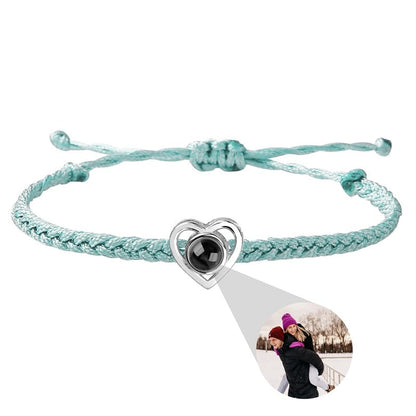 Photo projection Heart Bracelet